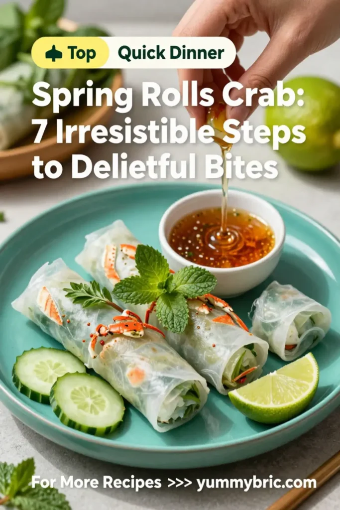 Spring Rolls Crab: 7 Irresistible Steps to Delightful Bites