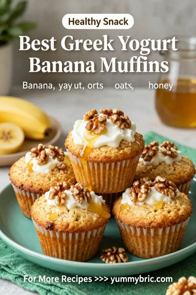 Best Greek Yogurt Banana Muffins