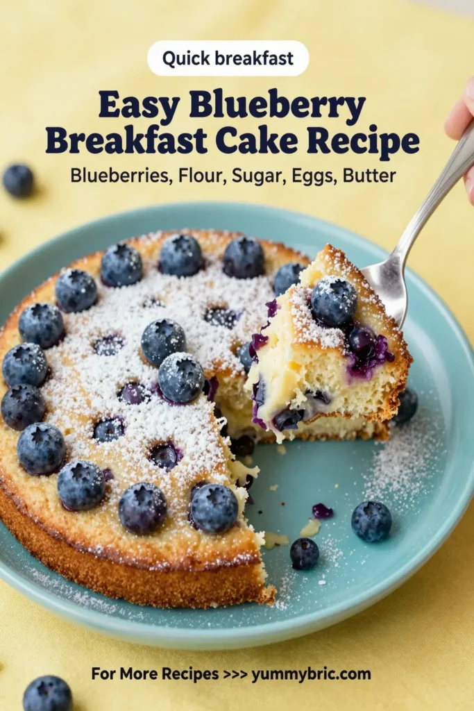 Easy Blueberry Breakfast Cake Recipe