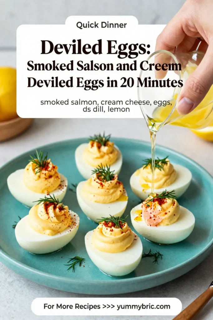 Deviled Eggs: Smoked Salmon and Cream Cheese Deviled Eggs in 20 Minutes