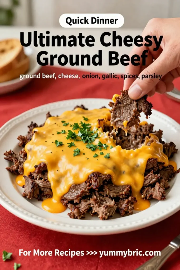 Ultimate Cheesy Ground Beef Melt