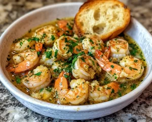 Dinner Ideas: Garlic Butter Tuscan Shrimp With Crusty Bread in 20 Minutes