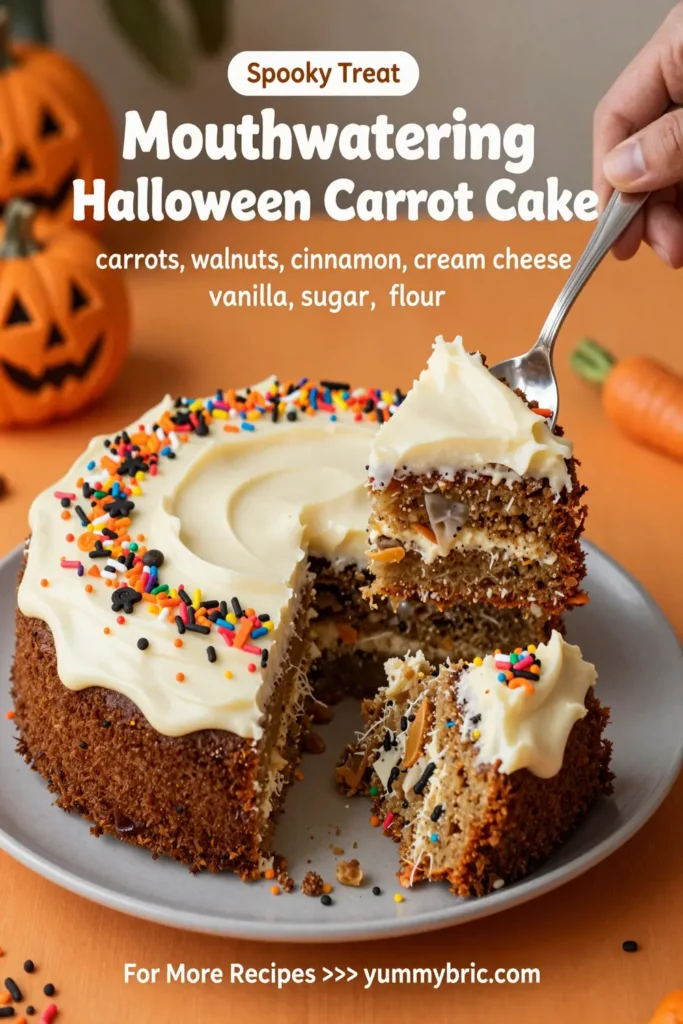 Mouthwatering Halloween Carrot Cake
