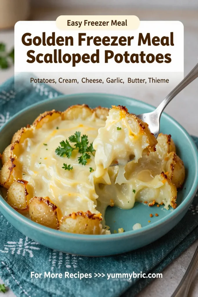 Golden Freezer Meal Scalloped Potatoes