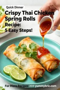 Crispy Thai Chicken Spring Rolls Recipe: 5 Easy Steps!