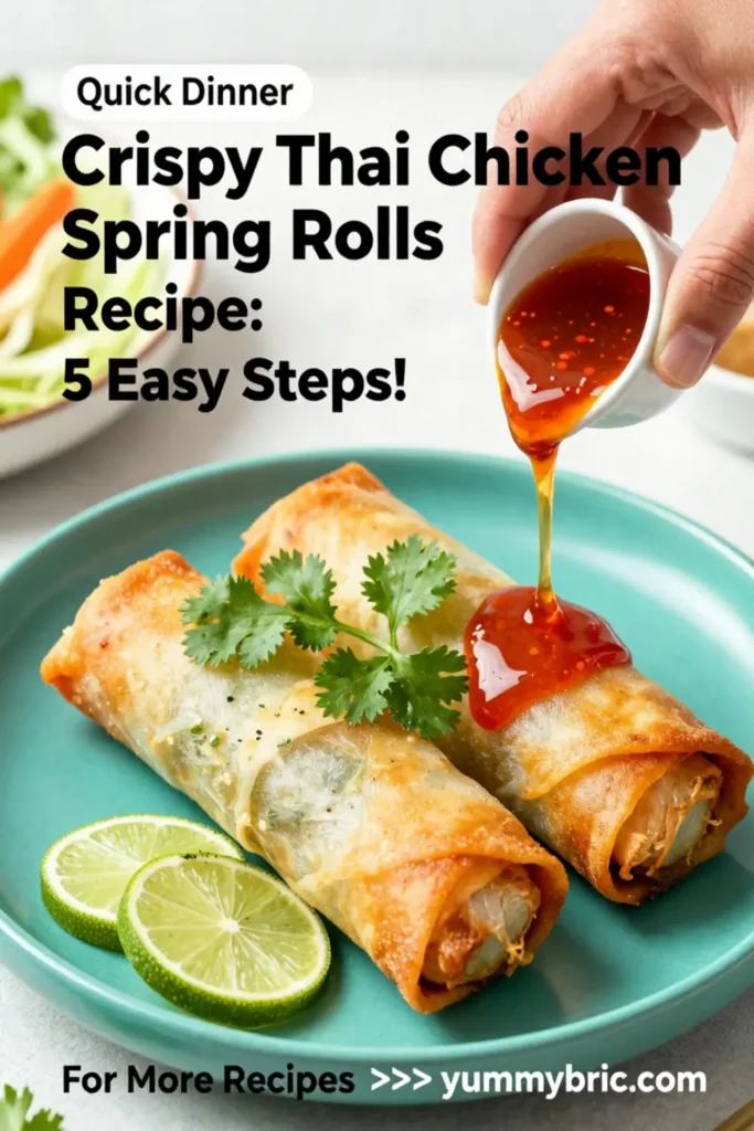 Crispy Thai Chicken Spring Rolls Recipe: 5 Easy Steps!