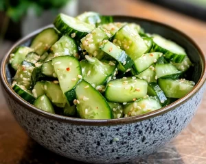 Cucumber Salad: Viral Sesame Rice Vinegar Smashed Cucumber Salad in 10 Minutes