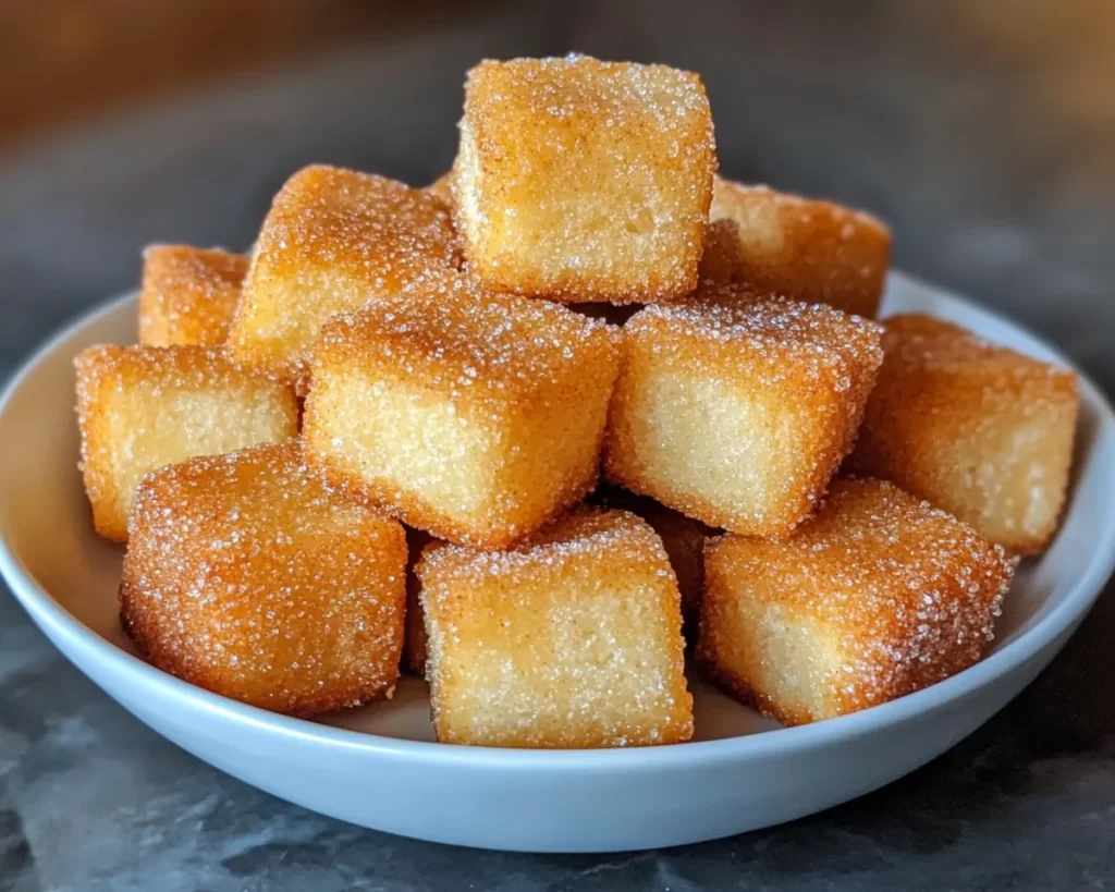 Dessert Recipes: Air Fryer Cinnamon Sugar Churro Bites in 15 Minutes