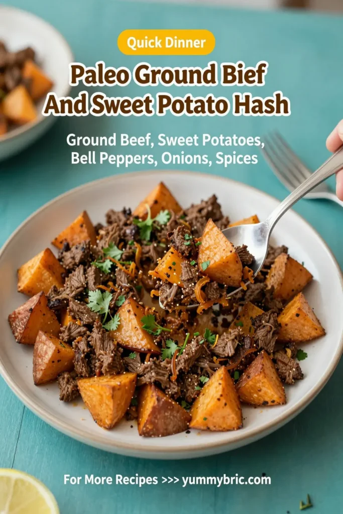 Paleo Ground Beef And Sweet Potato Hash