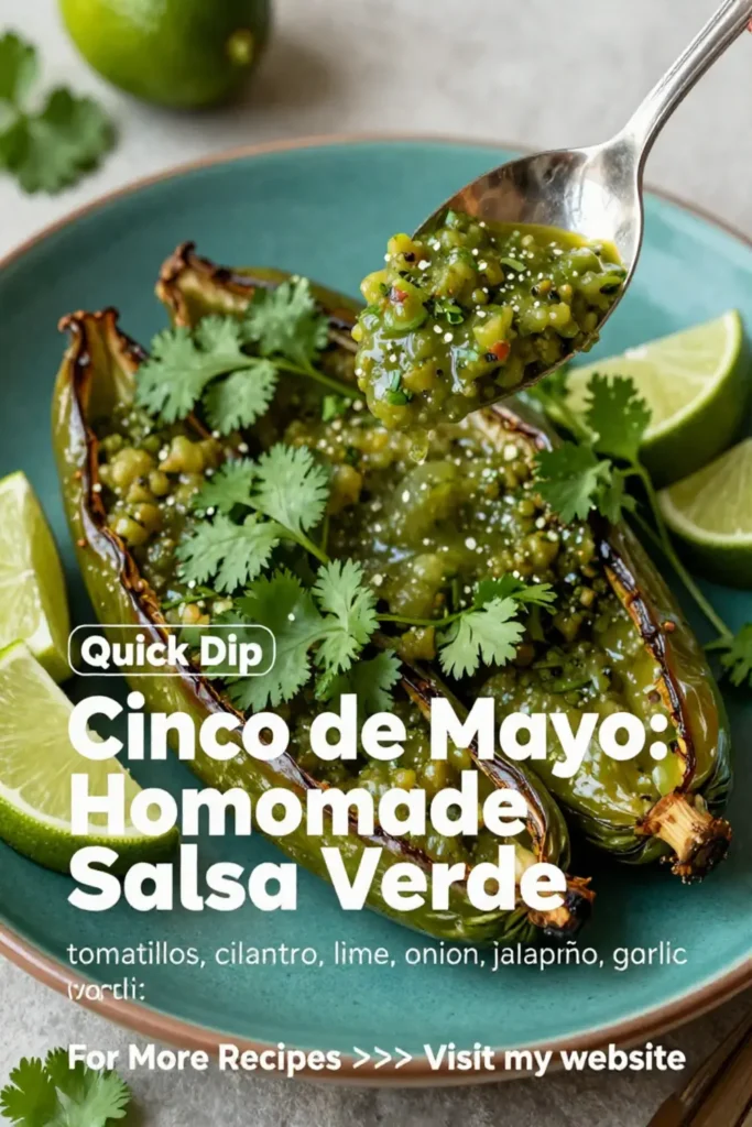 Cinco de Mayo: Homemade Salsa Verde With Roasted Tomatillos in 15 Minutes