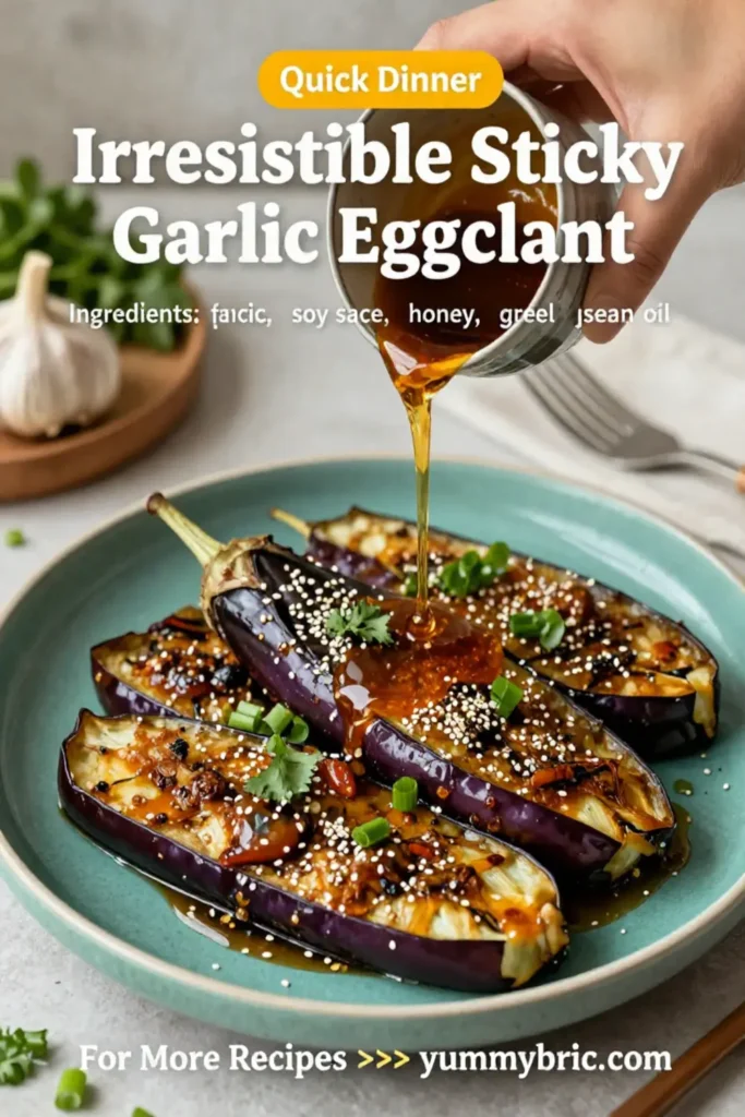 Irresistible Sticky Garlic Eggplant