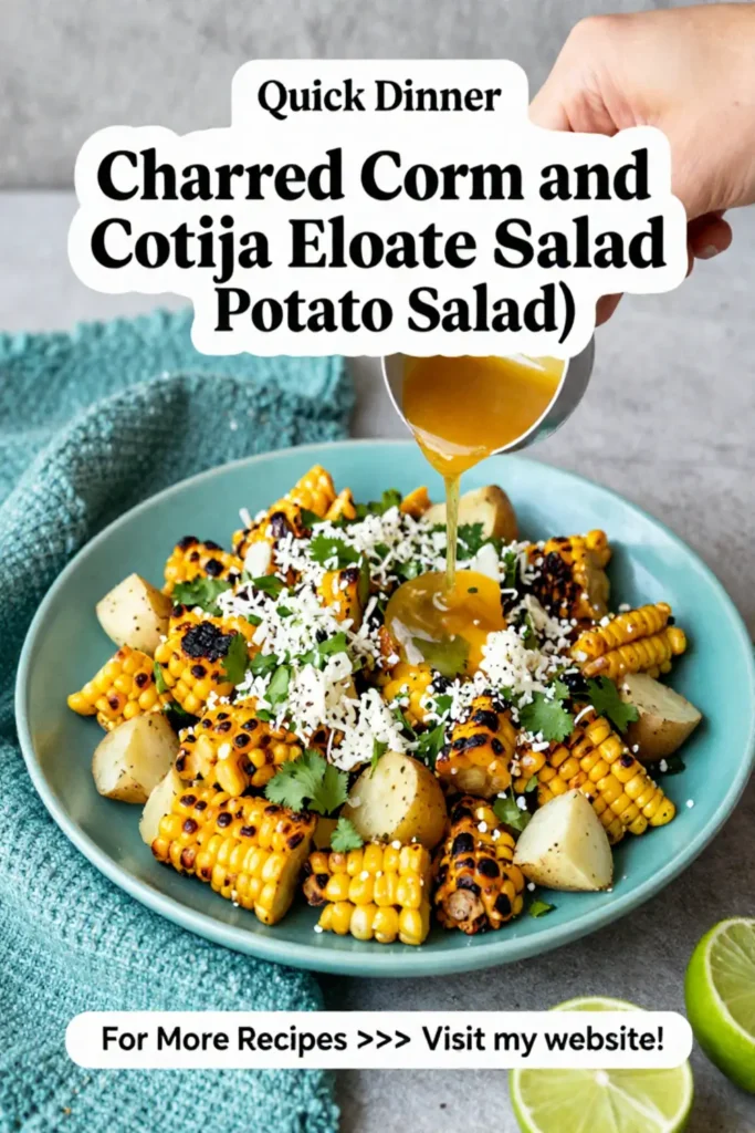 Potato Salad: Charred Corn and Cotija Elote Potato Salad in 25 Minutes