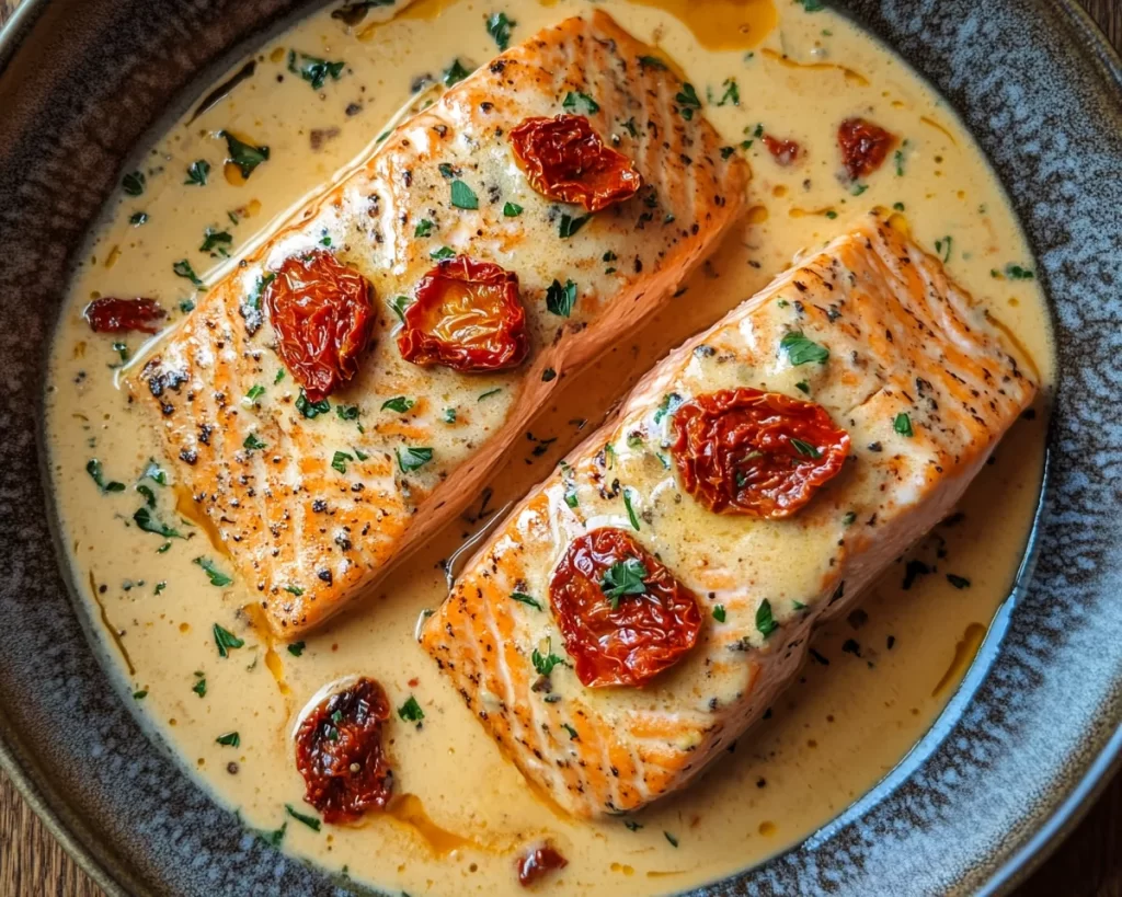 Recipes: Marry Me Salmon With Sun Dried Tomato Cream Sauce in 20 Minutes