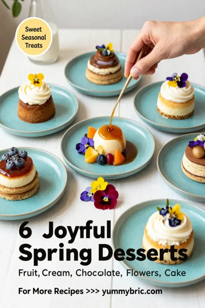 6 Joyful Spring Plated Desserts to Savor This Season