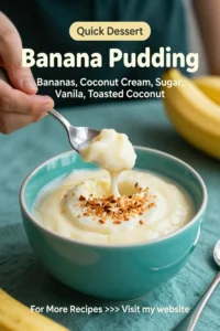 Banana Pudding: Coconut Cream Banana Pudding With Toasted Coconut in 20 Minutes