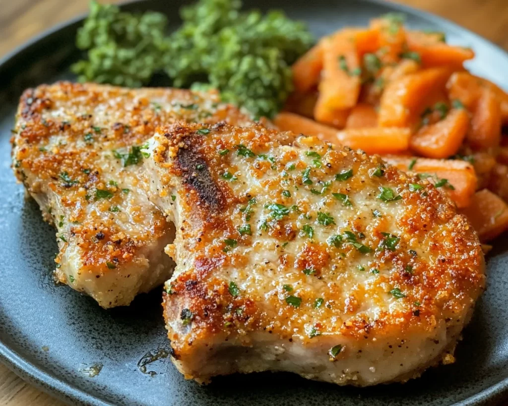 Pork Chop Recipes: Air Fryer Parmesan Crusted Pork Chops in 15 Minutes