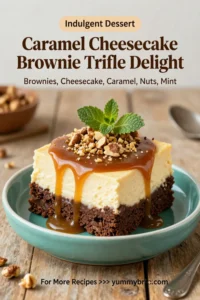 Caramel Cheesecake Brownie Trifle Delight