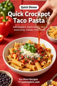 Quick Crockpot Taco Pasta