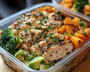 Lunch Ideas: Meal Prep Chicken and Veggie Protein Bowls in 20 Minutes
