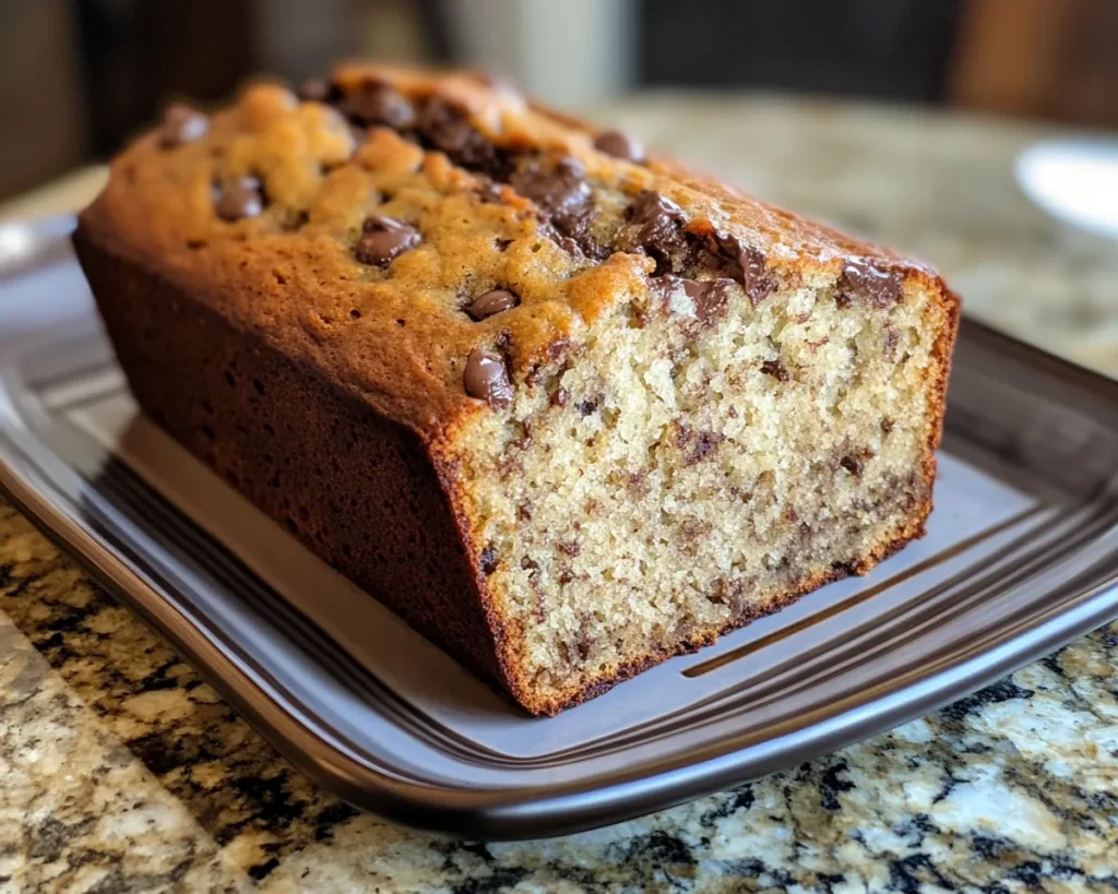 Banana Bread Recipe: Chocolate Chip Swirl Banana Bread With Sea Salt in 35 Minutes