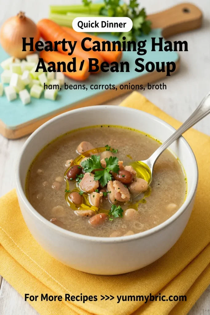 Hearty Canning Ham And Bean Soup