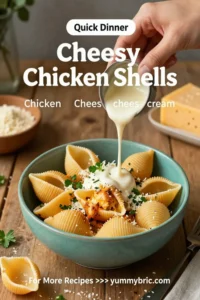 Cheesy Chicken Shells — The Ultimate Creamy, Comforting Pasta Bake