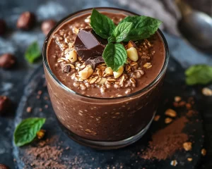 Overnight Oats: Chocolate Hazelnut Nutella Overnight Oats in 5 Minutes