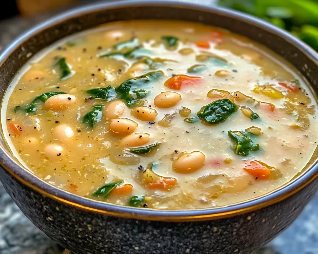 Easy Recipes: Creamy Tuscan White Bean and Spinach Soup in 20 Minutes