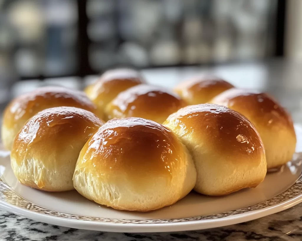 Easter Side Dishes: Glazed Honey Butter Dinner Rolls for Easter in 25 Minutes