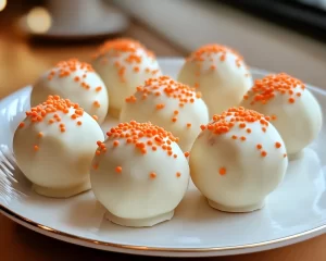 Carrot Cake: White Chocolate Carrot Cake Truffles Shaped Like Carrots in 25 Minutes