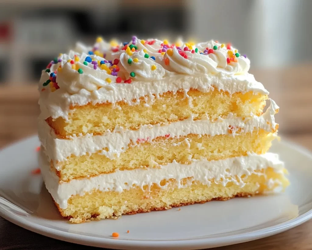Birthday Cake: Tres Leches Birthday Cake With Fresh Whipped Cream in 40 Minutes