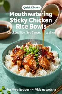 Mouthwatering Sticky Chicken Rice Bowls Packed with Flavor and Easy to Make at Home