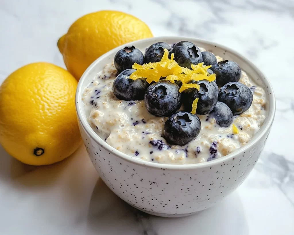 Overnight Oats: Blueberry Muffin Overnight Oats With Lemon Zest in 5 Minutes