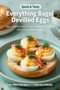Deviled Eggs: Everything Bagel Deviled Eggs With Smoked Salmon in 20 Minutes