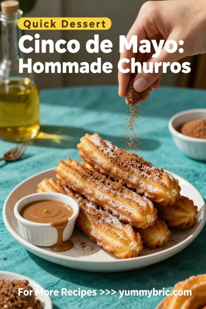 Cinco de Mayo: Homemade Churros With Dulce de Leche Dipping Sauce in 25 Minutes