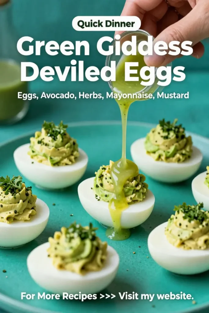 Deviled Eggs: Green Goddess Deviled Eggs With Avocado and Herbs in 20 Minutes