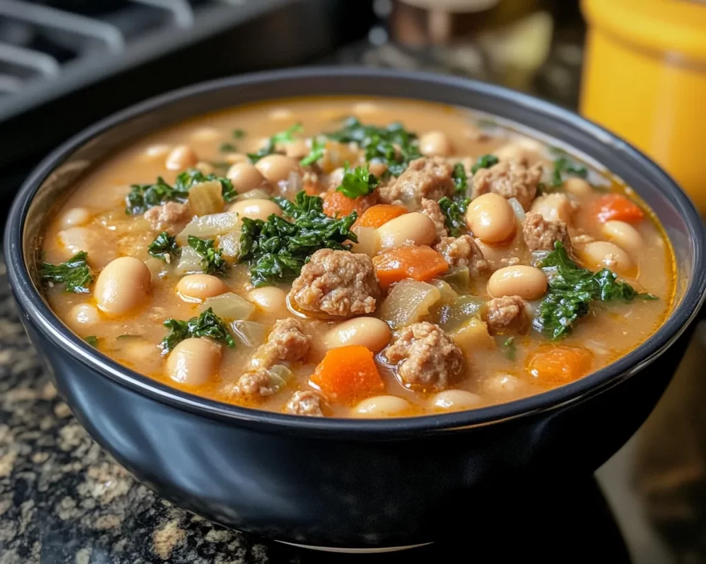 Recipes: Creamy White Bean and Sausage Tuscan Soup in 25 Minutes