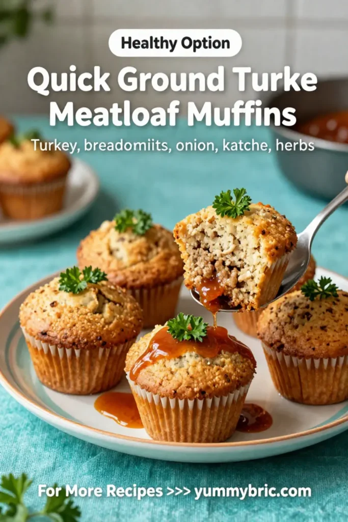 Quick Ground Turkey Meatloaf Muffins