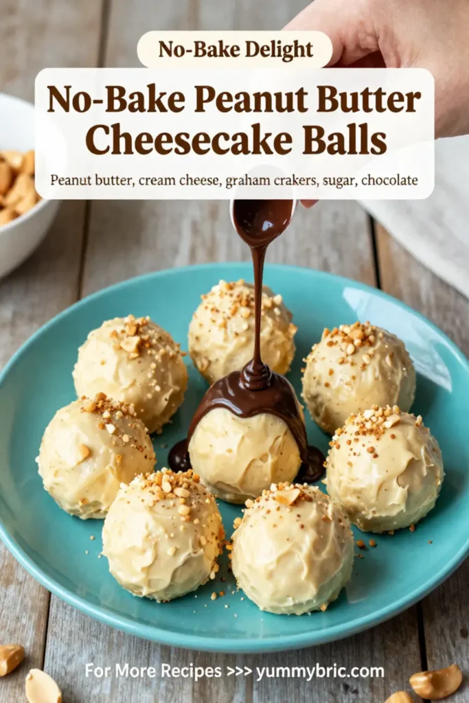 No-Bake Peanut Butter Cheesecake Balls Recipe