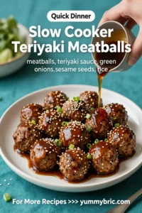 Slow Cooker Teriyaki Meatballs
