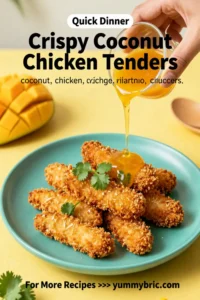 Chicken Recipes: Crispy Coconut Chicken Tenders With Mango Dipping Sauce in 25 Minutes