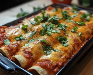 Cinco de Mayo: Baked Chicken Enchiladas With Red Sauce in 30 Minutes