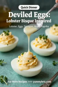 Deviled Eggs: Lobster Bisque Inspired Deviled Eggs With Tarragon in 25 Minutes