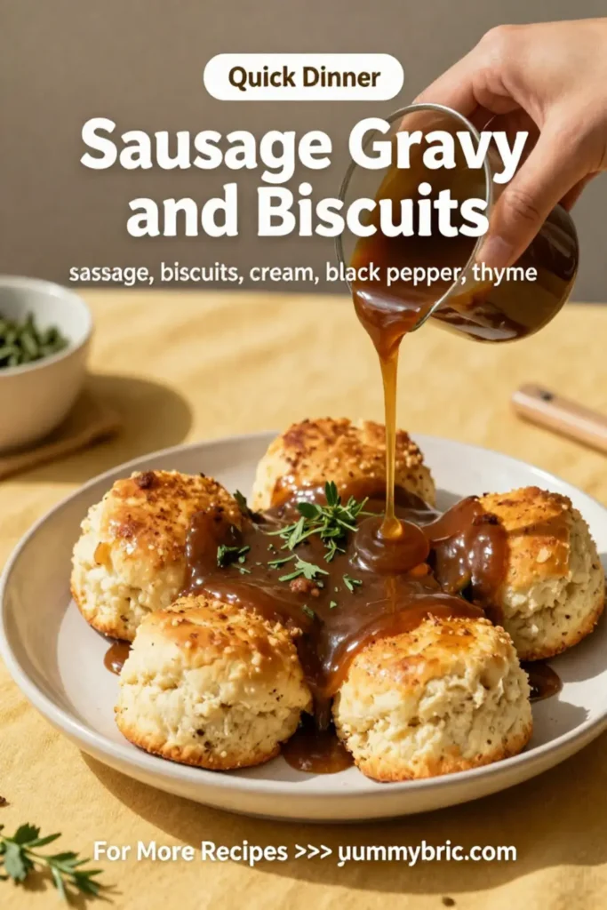 Sausage Gravy and Biscuits