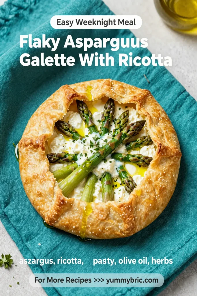 Flaky Asparagus Galette With Ricotta