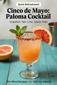 Cinco de Mayo: Paloma Cocktail With Grapefruit and Tajin Rim in 10 Minutes