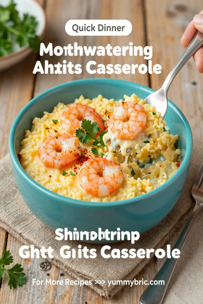 Mouthwatering Shrimp And Grits Casserole
