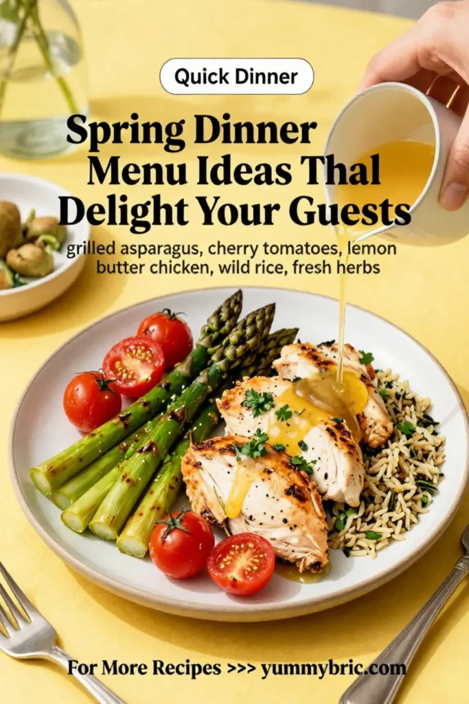 Spring Dinner Menu Ideas That Will Delight Your Guests