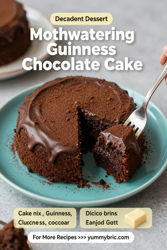 Mouthwatering Guinness Chocolate Cake With Cake Mix