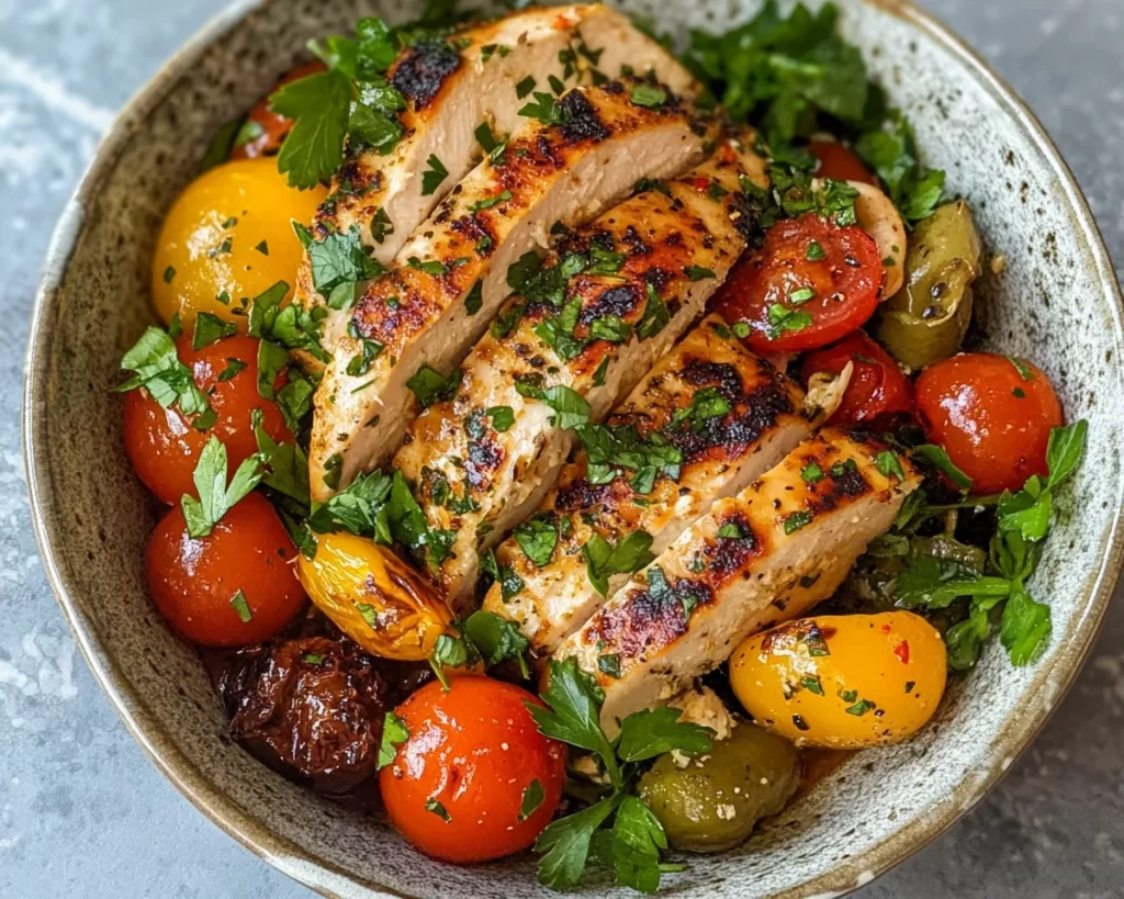 Mediterranean Diet Recipes: Seven Day Mediterranean Diet Chicken Meal Plan in 25 Minutes